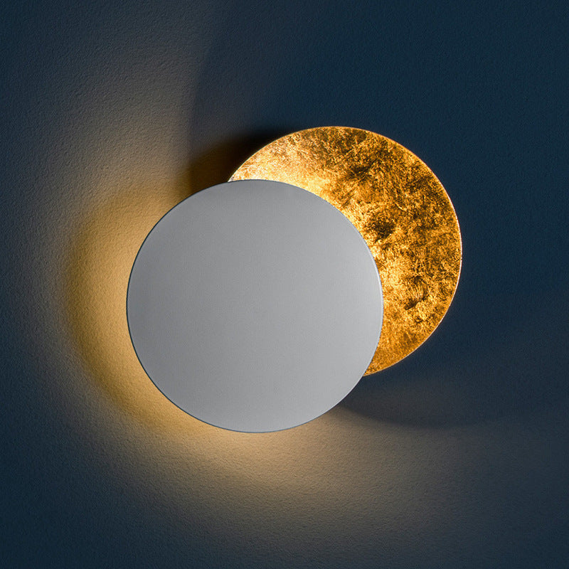 RoyaleGlow Rotatable Moon Phase LED Wall Sconce - Modern Adjustable Lighting for Bedroom & Hallway
