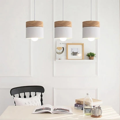 LuxRoyale Modern Wooden Pendant Light with Elegant Ambient Glow