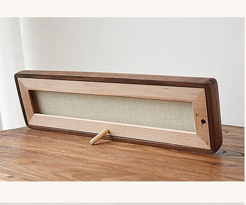 Lumora Modern Natural Wood Triple Photo Frame for Desk Display