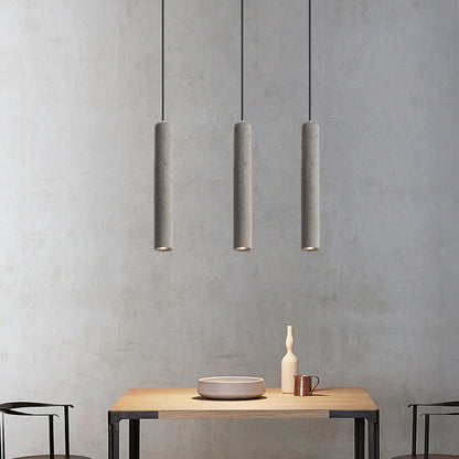 Royaleva Modern Concrete Pendant Light, Industrial Contemporary Ceiling Fixture