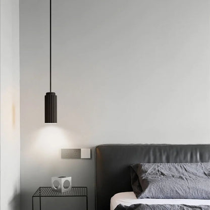 Royelux Fluted Matte White Pendant Light for Kitchen Island