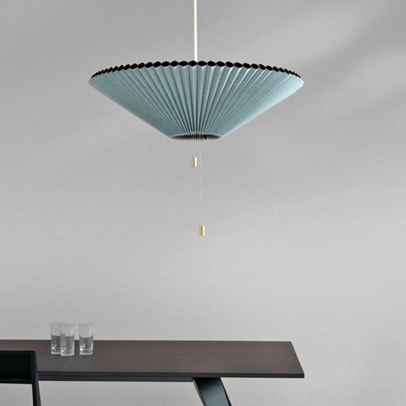 Royelux Pleated LED Pendant Light-Dimmable Modern Accordion Ceiling Fixture