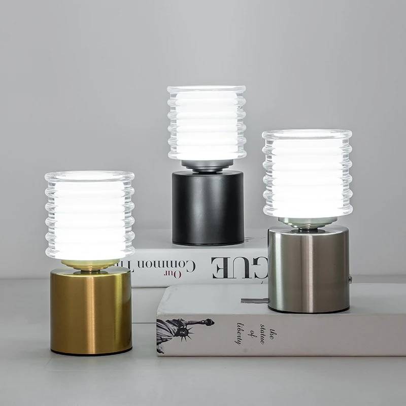 Royelux Modern Wireless Table Lamp – Rechargeable LED Touch Control