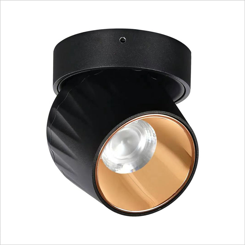 Lumora Sleek Black Dimmable LED Ceiling Spotlight