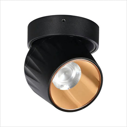 Lumora Sleek Black Dimmable LED Ceiling Spotlight