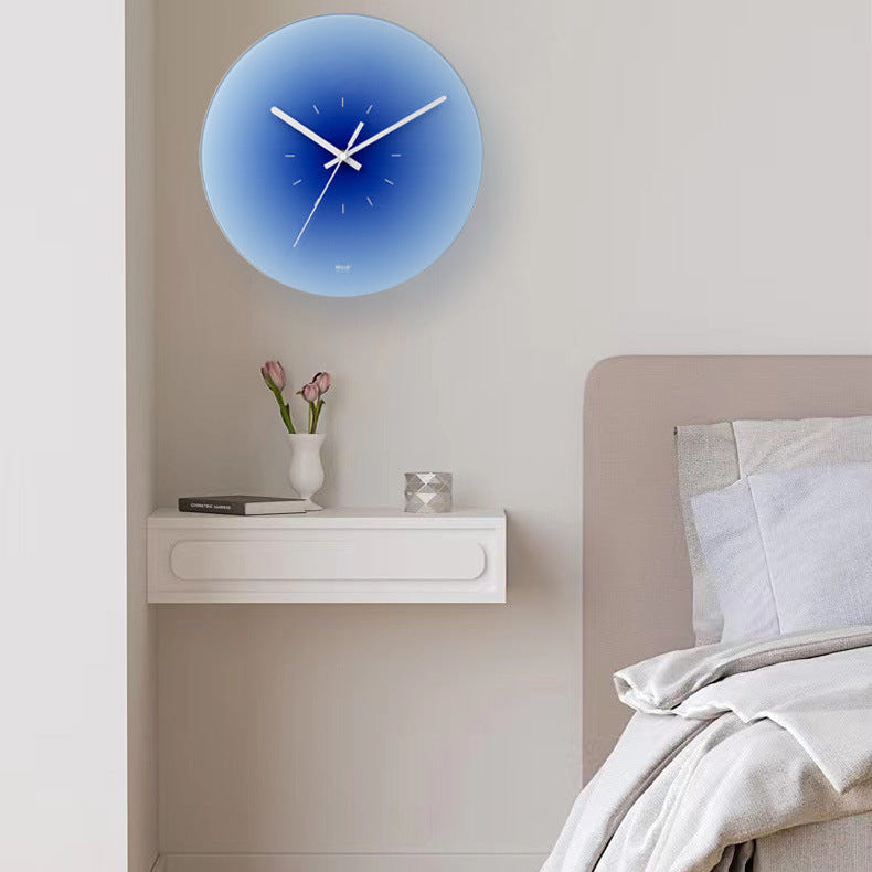 Lumora Vibrant Gradient Glass Wall Clock with Silent Sweep Movement