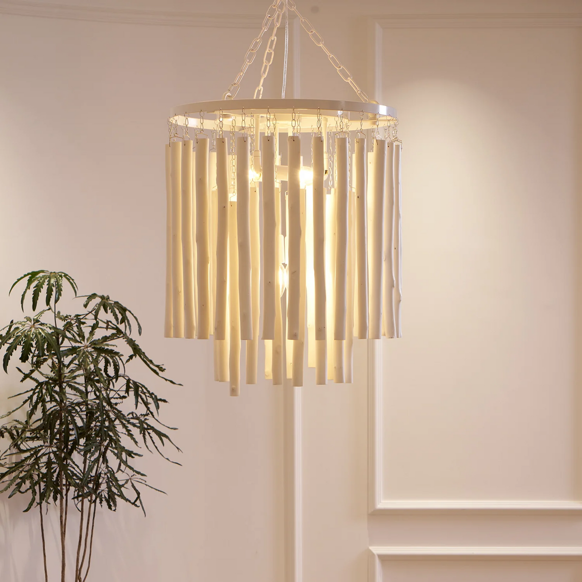 RoyaleGlow Modern Circular Hanging Chandelier Light Fixture
