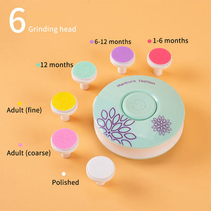 RoyaleGlow Baby Nail Trimmer with 6 Grinding Heads