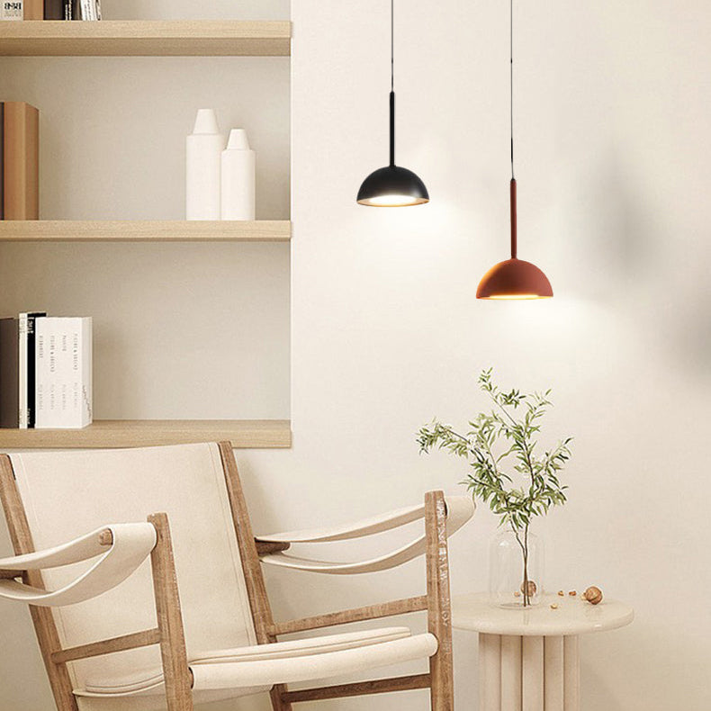 Lumora Modern Geometric Black LED Pendant Light, Warm 3000K Lamp for Dining Spaces