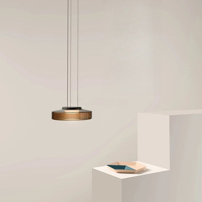 Lumora Glass Pendant Light Modern Bauhaus Inspired Ceiling Fixture For Kitchen, Living Room