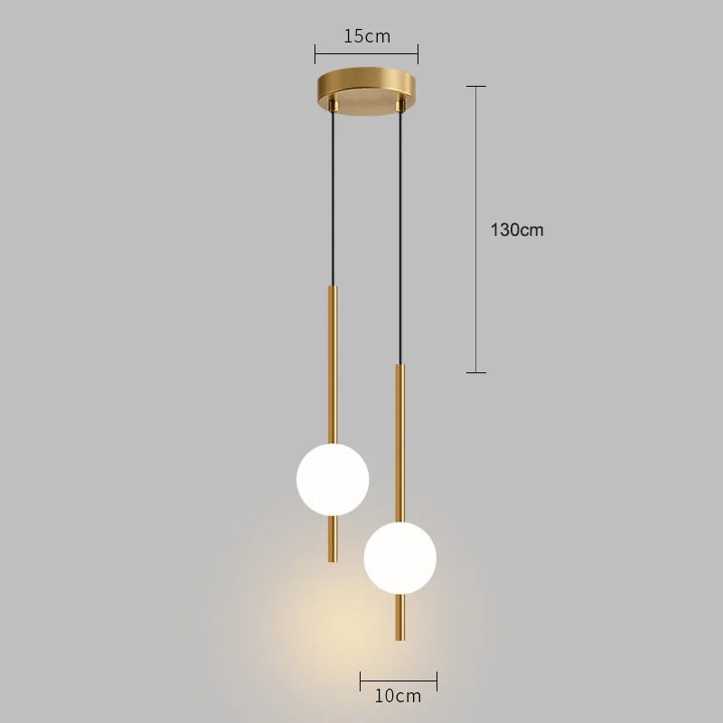 LuxRoyale Modern Minimalist Pendant Light - Hanging Lamp  for Restaurant,  Bedroom, Dining