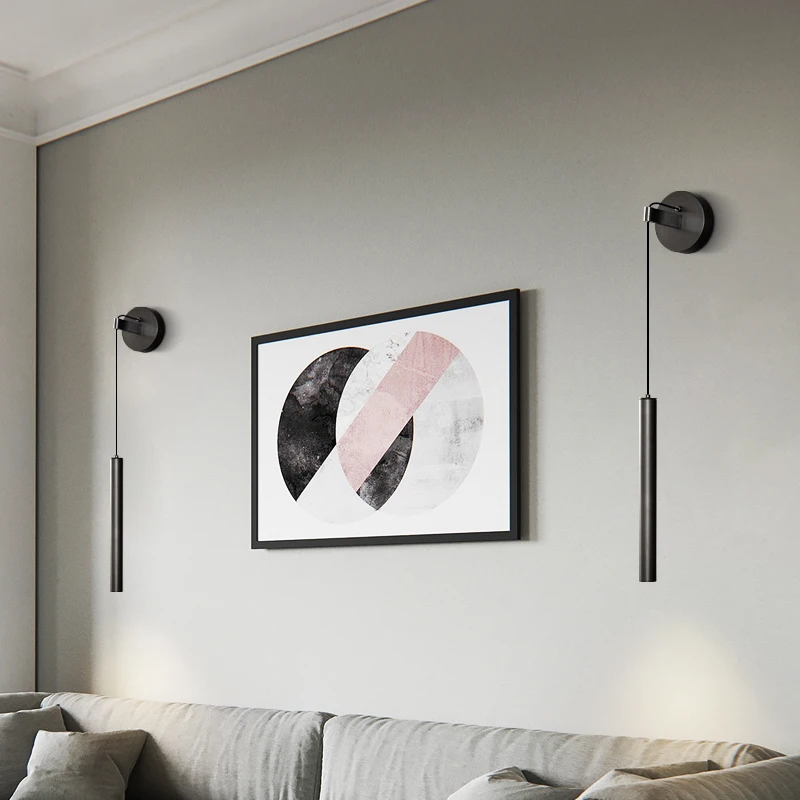 Royaleva Minimalist Wall Lamp Sconce in Brushed Gold Finish for Living Room and Hallway