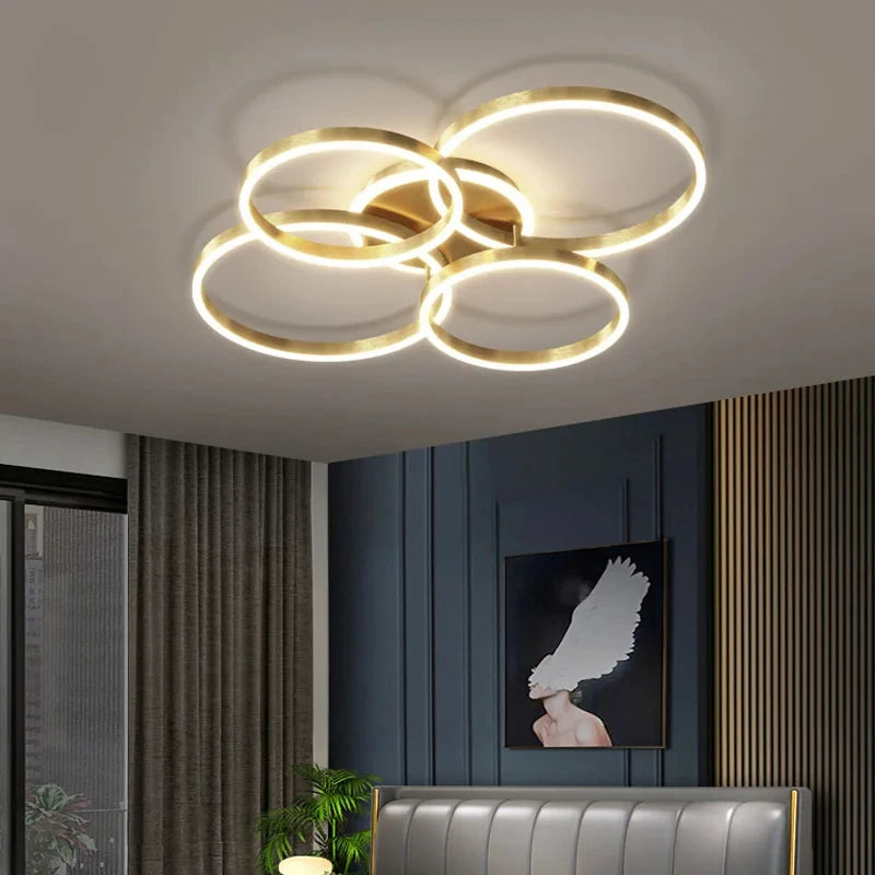 Luxora Floating Ring LED Ceiling Lamp - Modern Minimalist Ambient Fixture