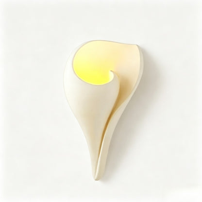 Royelux Conch Plaster Wall Sconce-Modern Shell Wall Lamp White Ambient Lighting