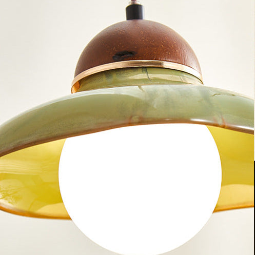 RoyaleGlow Ceramic Bowl Pendant Light-Modern Kitchen Island Lighting