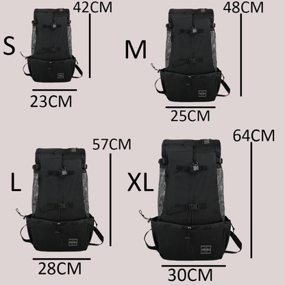 Luxora Dog Backpack Sack Carrier for Hiking and Travel