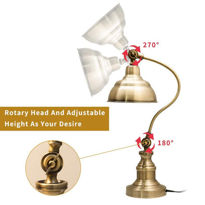 Brass Desk Lamp - Touch of Vintage Elegance with a Brass Desk Lamp - Default Title