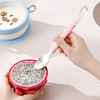 Luxora Double Head Baby Silicone Food Spoon for Easy Feeding