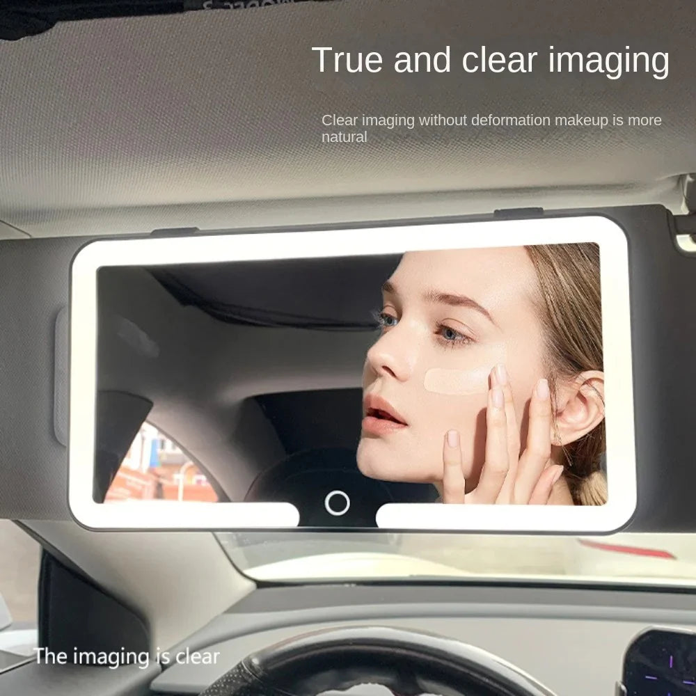 Luxora Led Car Sun Visor Vanity Mirror with Touch Control