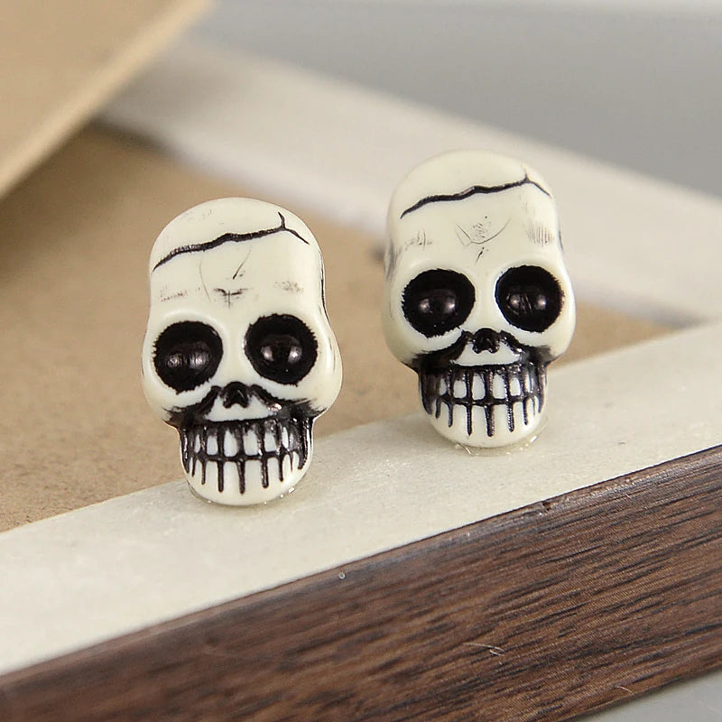 5pcs Halloween Skull Skeleton Topper Resin Skeleton Ornament 2024 Halloween Party Decoration Prop Scary Dessert Decor Accessorie 4