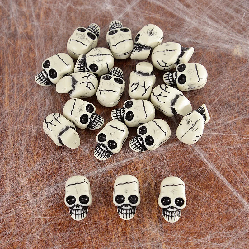 5pcs Halloween Skull Skeleton Topper Resin Skeleton Ornament 2024 Halloween Party Decoration Prop Scary Dessert Decor Accessorie 6