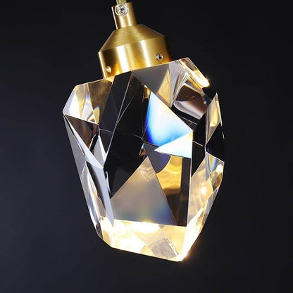 6-light Electroplated Crystal LED Nordic Chandeliers Hanging Ceiling Lights 4