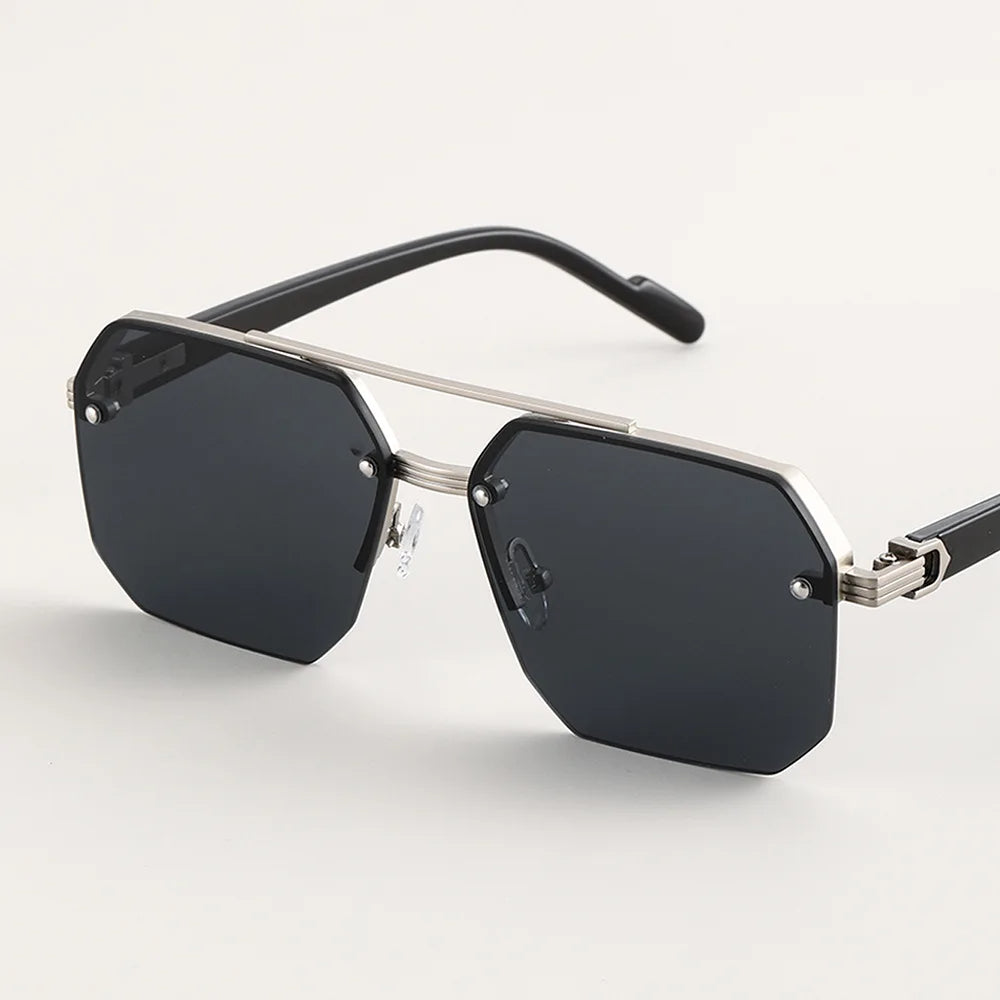 Luxora Aether Geometric Sunglasses with UV400 Protection