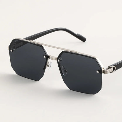 Luxora Aether Geometric Sunglasses with UV400 Protection
