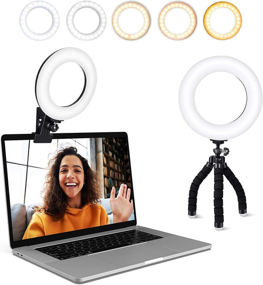 Luxora Clip On Laptop Ring Light for Video Conferencing