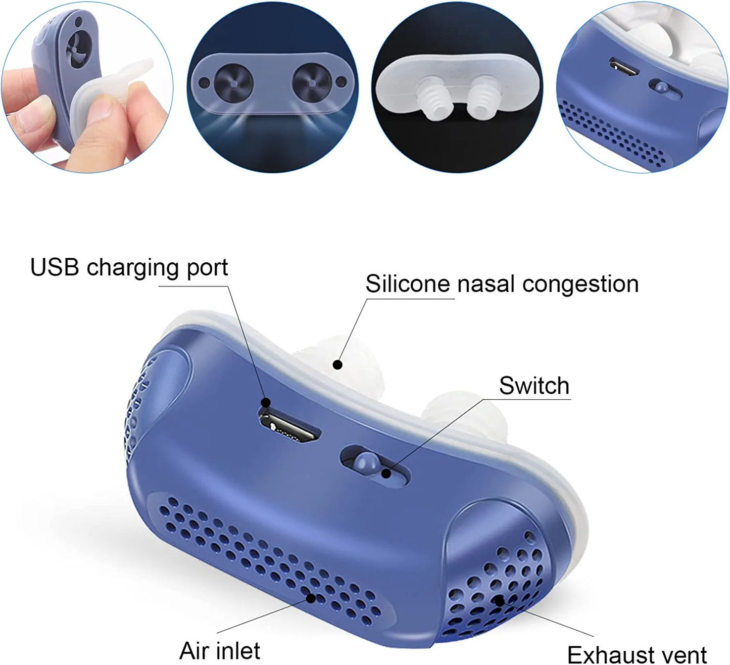 Luxora Micro CPAP Sleep Apnea Machine For Travel & Anti Snoring - CPAP Alternative