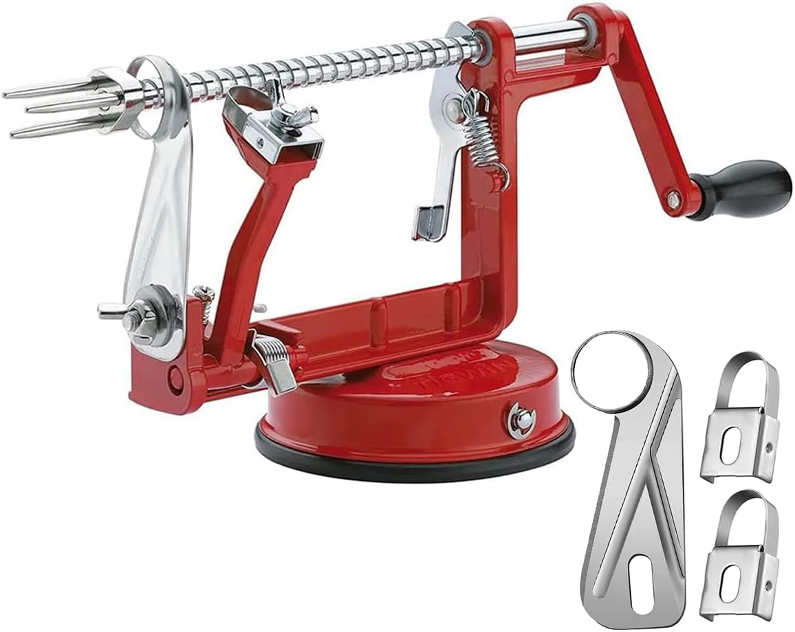 Luxora Apple Skin Peeler with Suction Base and Blades