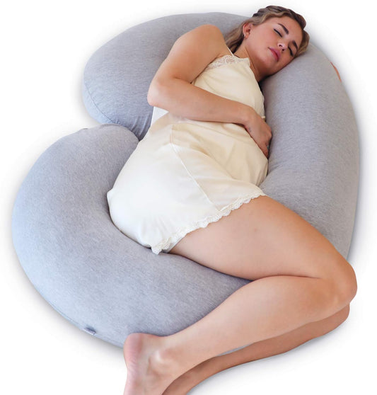Luxora C Shaped Full Body Pregnancy Pillow for Comfort