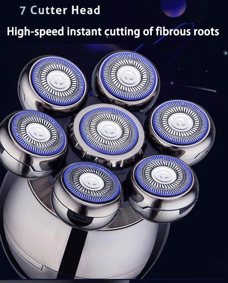 Luxora Wireless Electric Head Shaver with 7D Blade Design