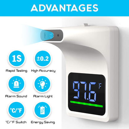 Luxora Contactless Wall Mounted Forehead Thermometer