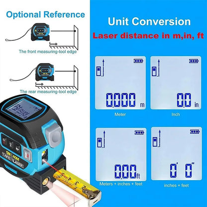 Royaleva 3-In-1 Laser Tape Measure 40/60M Meters Infrared