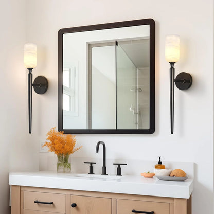 Royelux Natural Alabaster Wall Sconce - Modern Brass Lighting for Elegant Interiors