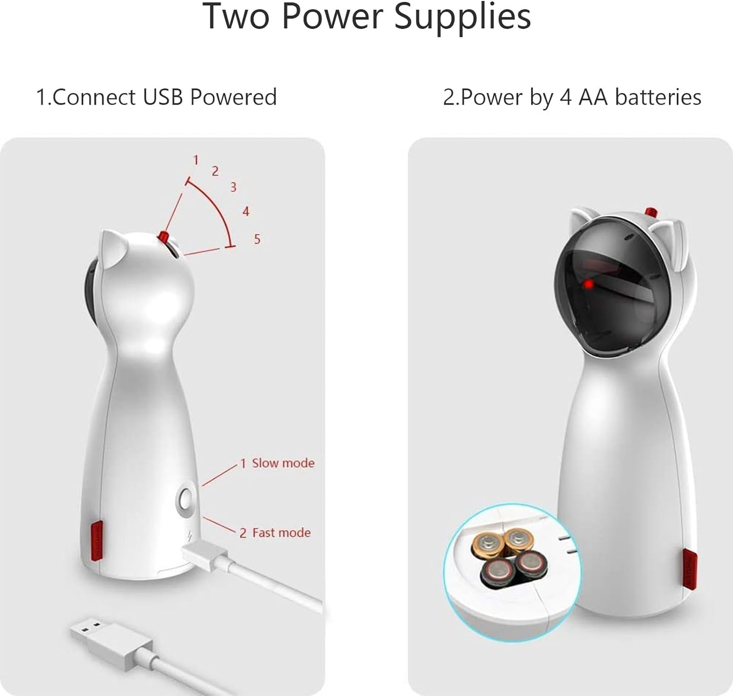Luxora Automatic Cat Laser Toy with Adjustable Speed Settings