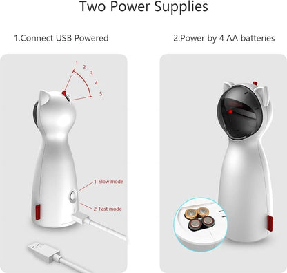 Luxora Automatic Cat Laser Toy with Adjustable Speed Settings