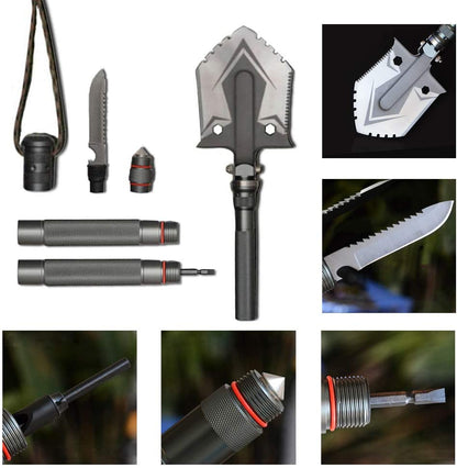 RoyaleGlow Indestructible Multi Function Survival Shovel
