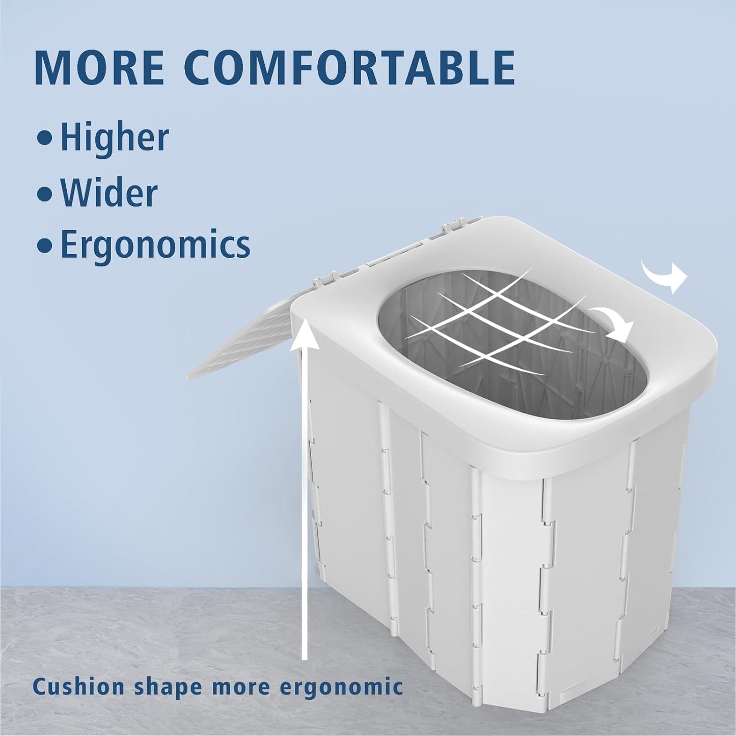 Royaleva Camping Portable Toilet - Lightweight & Compact Design
