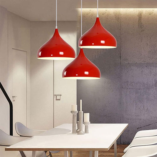 LuxRoyale Modern Metal Dome Pendant Light for Dining, Restaurant & Beauty Salon