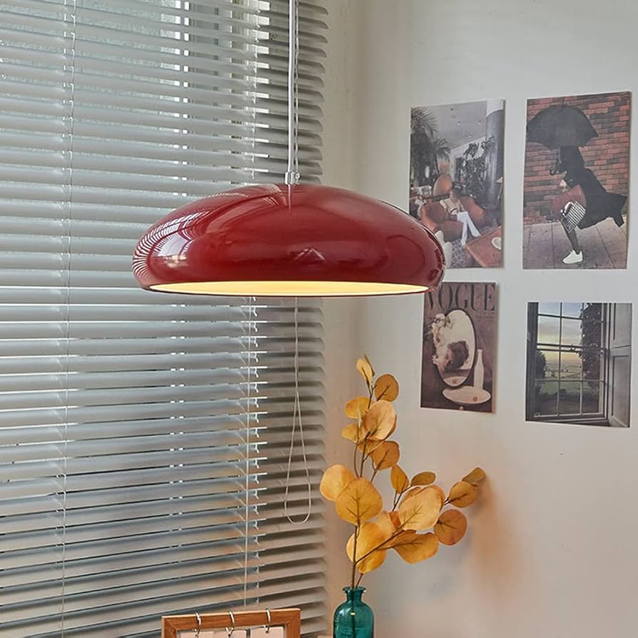 Royelux Round Pendant Light for Dining Room, Kitchen Island, Cafe & Bedroom Lighting