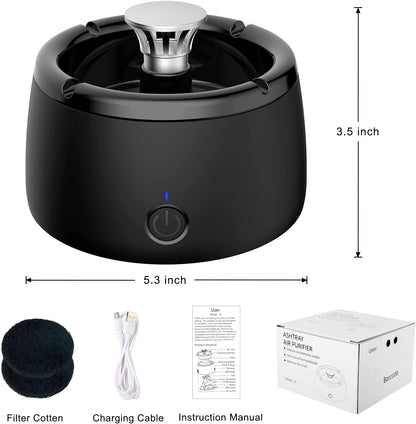 Luxora Electric Smokeless Ashtray with Air Purifier Feature