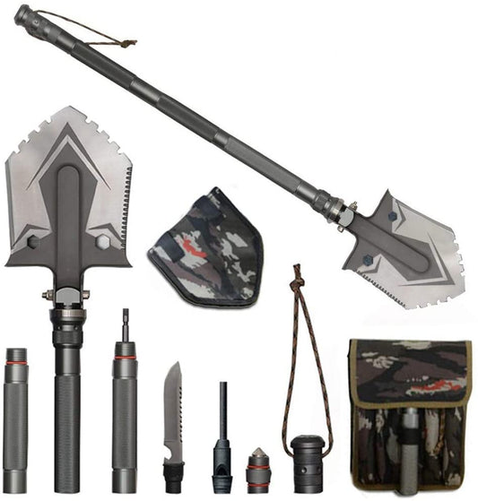 RoyaleGlow Indestructible Multi Function Survival Shovel