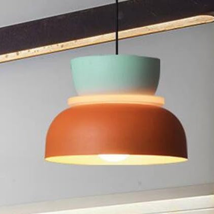 Lumora Modern LED Pendant Light - Stylish Colorful Macaron Design for Living Room