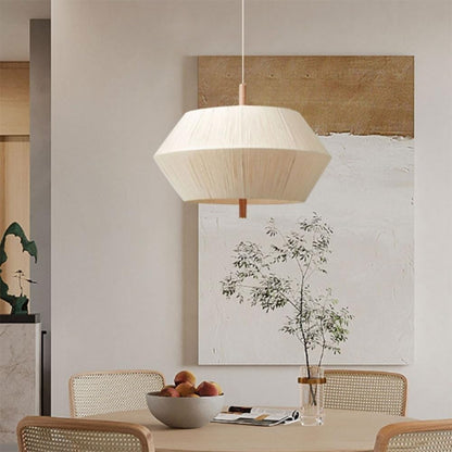 RoyaleGlow Japandi Hemp Rope Pendant Light - Modern Woven Ceiling Fixture
