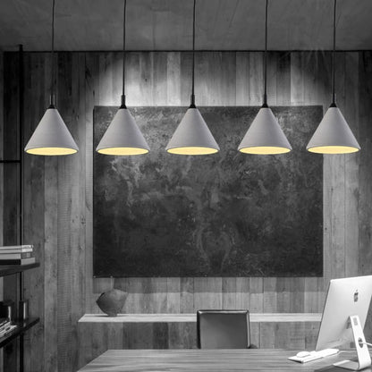LuxRoyale Pinnacle Concrete Pendant Light - Nordic Industrial Ceiling Lamp for Dining Room