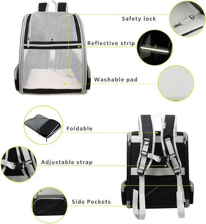 Luxora Backpack Carrier Cat with 180 Degree Bubble View