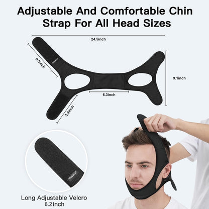 RoyaleGlow Anti Snoring Chin Strap for Sleep Apnea Comfort
