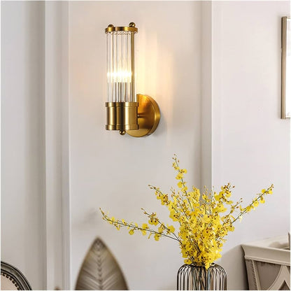 Royallure Elegant Wall Sconce with Fluted Glass for Modern Luxury Lighting